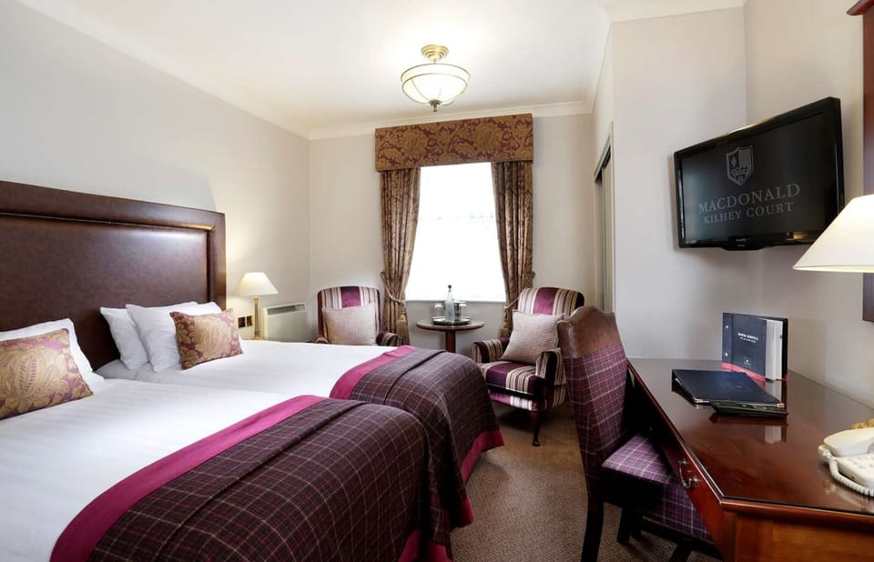 Hypo-allergenic bedding, in-room safe, desk, iron/ironing board