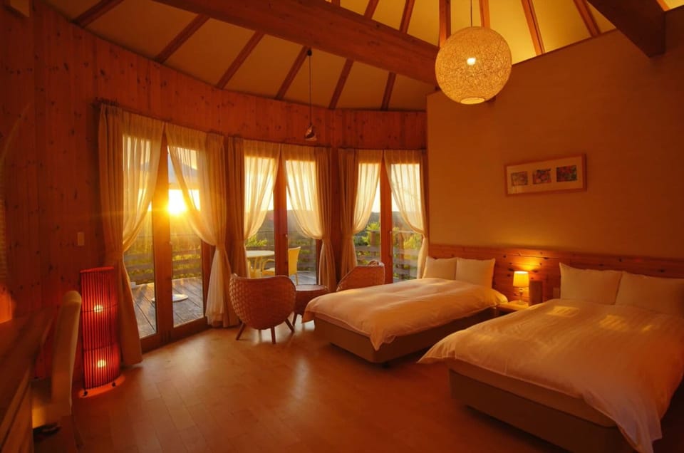 "Wind Cocoon" (Sleeps 2) / Non-smoking / Cypress wood bath in every room | Minibar (free items), in-room safe, iron/ironing board (on request)