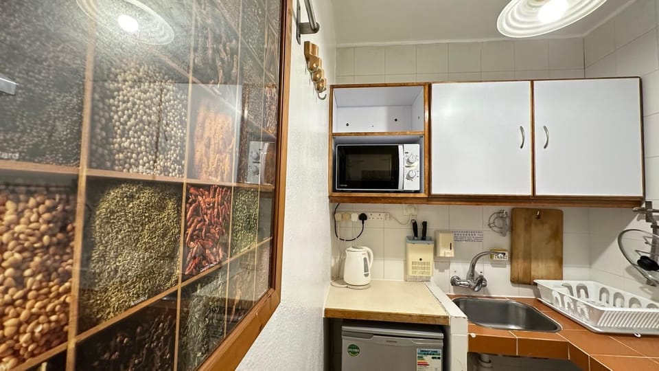 Double Room with Kitchen | Private kitchen | Microwave