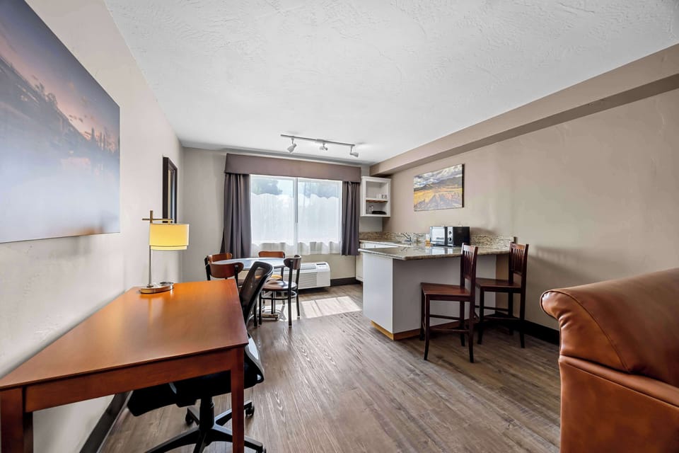 Suite, 1 King Bed, Non Smoking, Refrigerator & Microwave (with Sofabed) | Hypo-allergenic bedding, pillowtop beds, in-room safe, desk