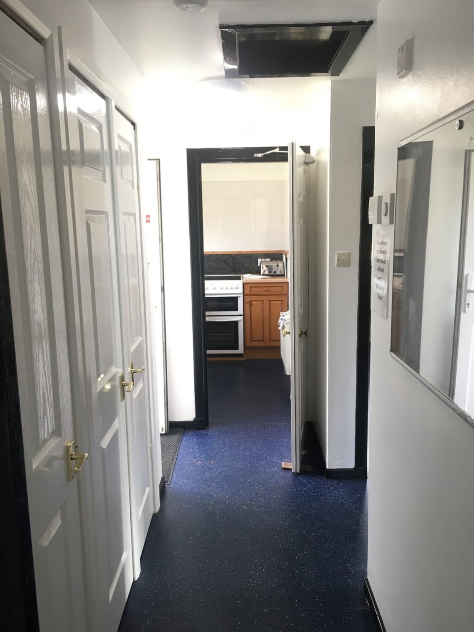 Interior entrance