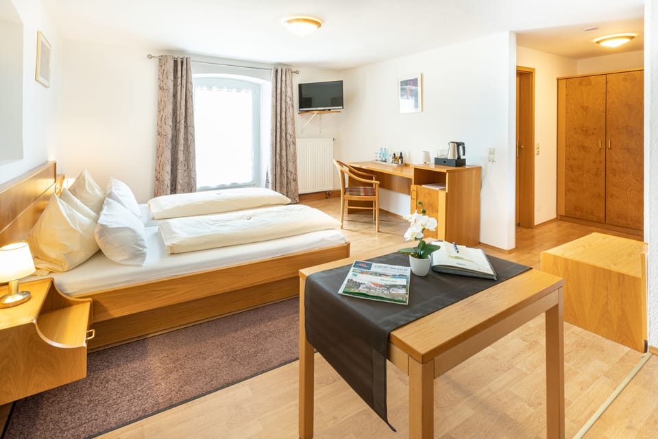 Double Room, 1 King Bed with Sofa bed, Balcony | Living area | Flat-screen TV