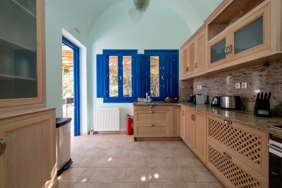 Villa, 3 Bedrooms, Sea View | Private kitchen | Full-size fridge, oven, stovetop, dishwasher