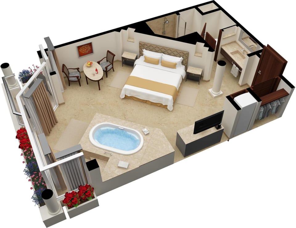 Superior Honeymoon Suite Ocean Front - King Size Bed | Premium bedding, down comforters, memory foam beds, minibar