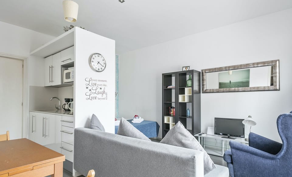 Basic Apartment, 1 Double Bed, Non Smoking | Living area | Flat-screen TV
