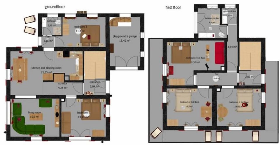 House, 5 Bedrooms, Non Smoking, Mountain View (incl. EUR 110 cleaning fee) | Floor plan