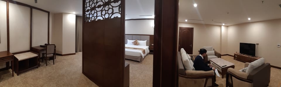 Family Double Room, 2 Bedrooms, Balcony, City View | Minibar, in-room safe, desk, blackout drapes
