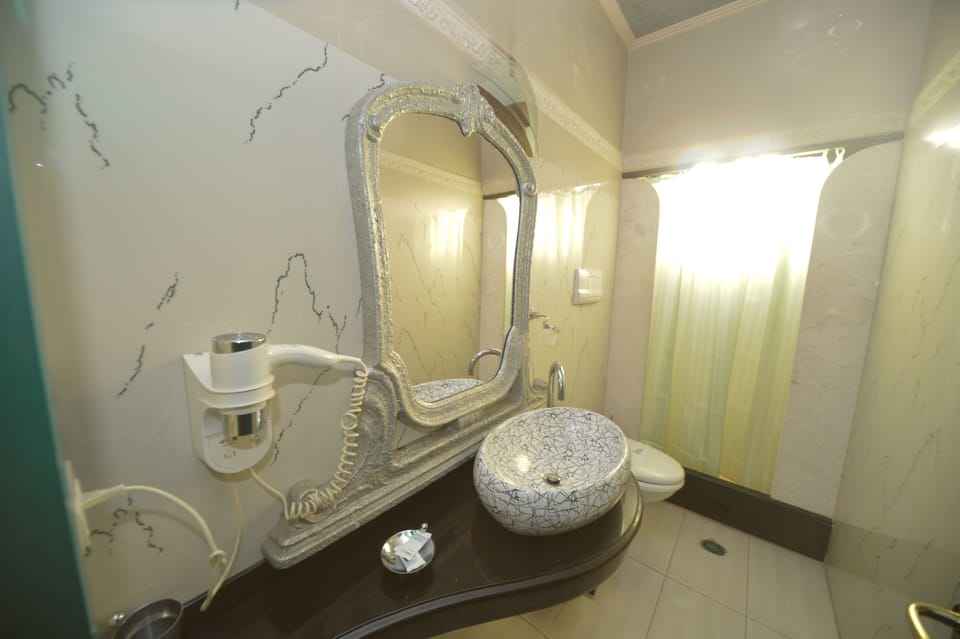 Free toiletries, hair dryer, slippers, towels