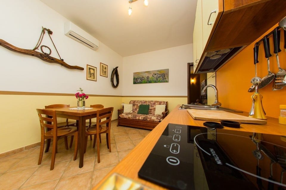 Apartment, 1 Bedroom, Hill View | Private kitchen | Full-size fridge, microwave, stovetop, espresso maker