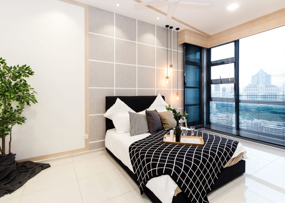 Studio A | Individually decorated, individually furnished, blackout drapes