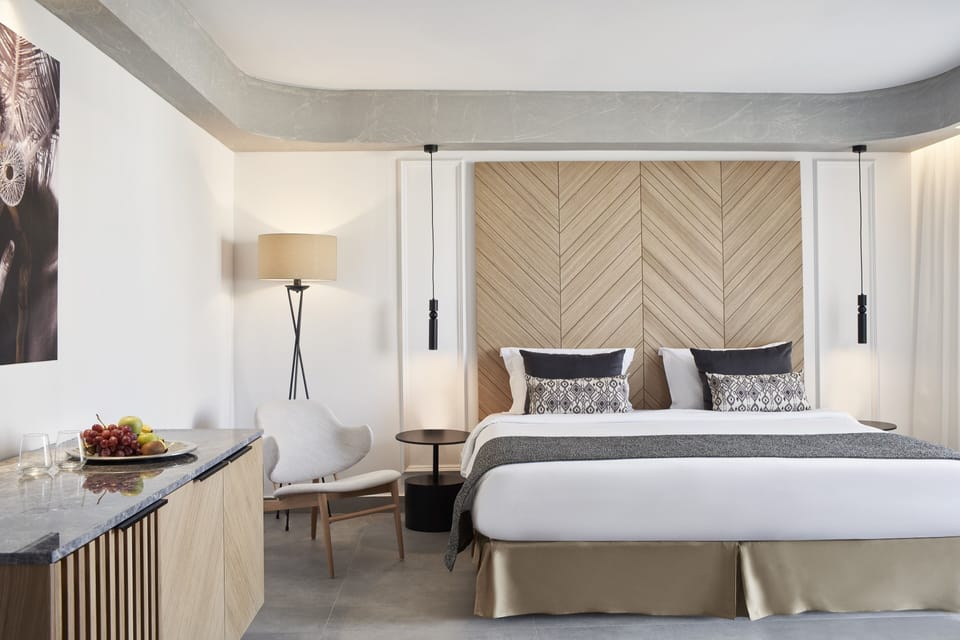 Twin / Double Room Inland View | Free minibar, in-room safe, desk, blackout drapes