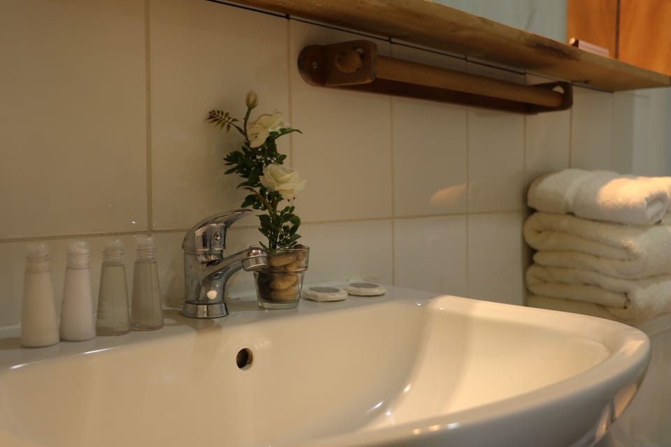 Triple Room | Bathroom | Combined shower/tub, free toiletries, hair dryer, towels