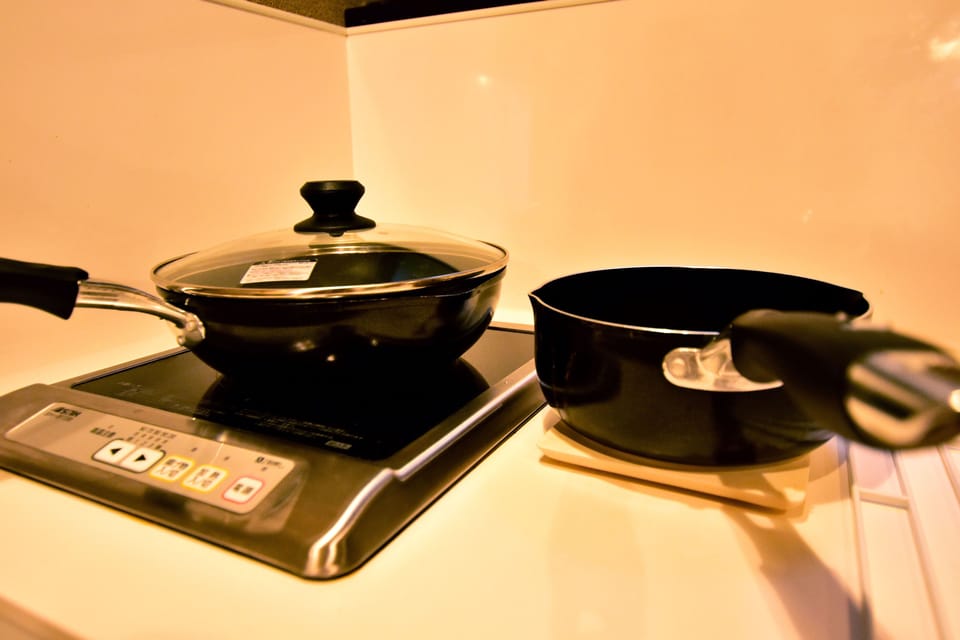 Japanese Style Townhouse | Private kitchenette | Fridge, microwave, cookware/dishes/utensils