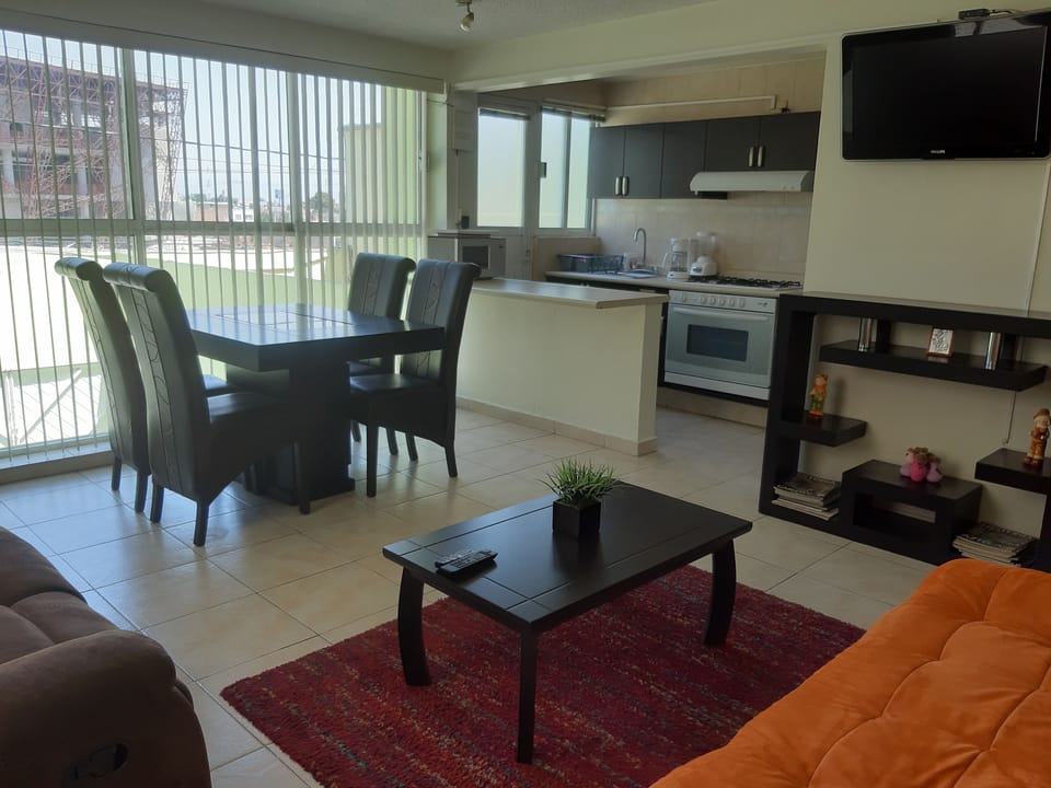 Family Apartment, 3 Bedrooms, Kitchen, City View | Private kitchen | Fridge, cookware/dishes/utensils