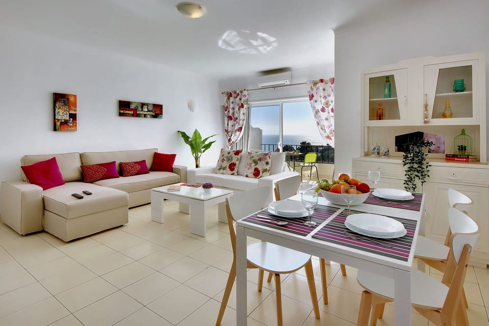 Apartment, 1 Bedroom, Balcony, Sea View | Living room | LCD TV