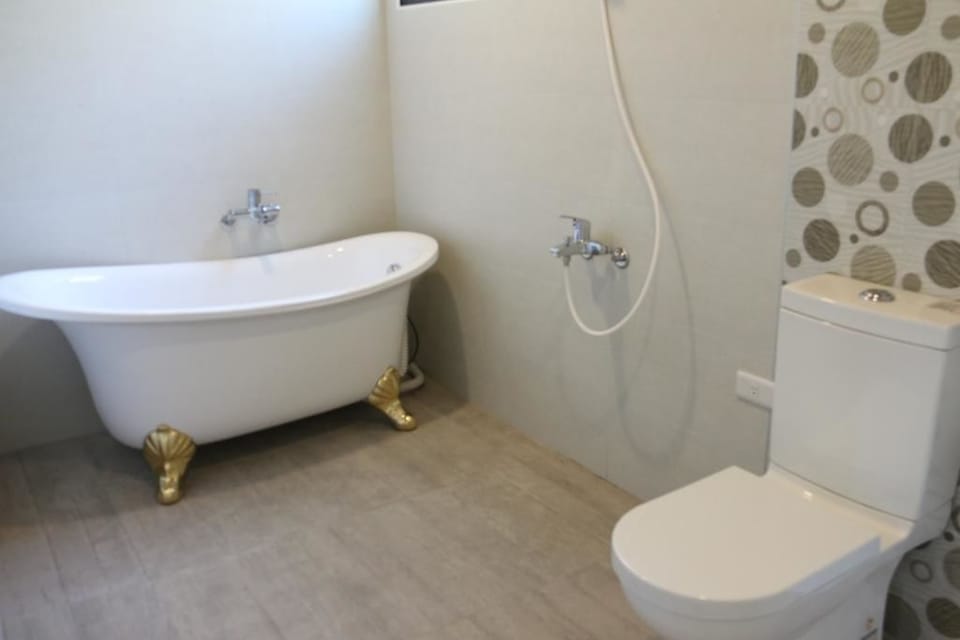 Free toiletries, hair dryer, slippers, towels