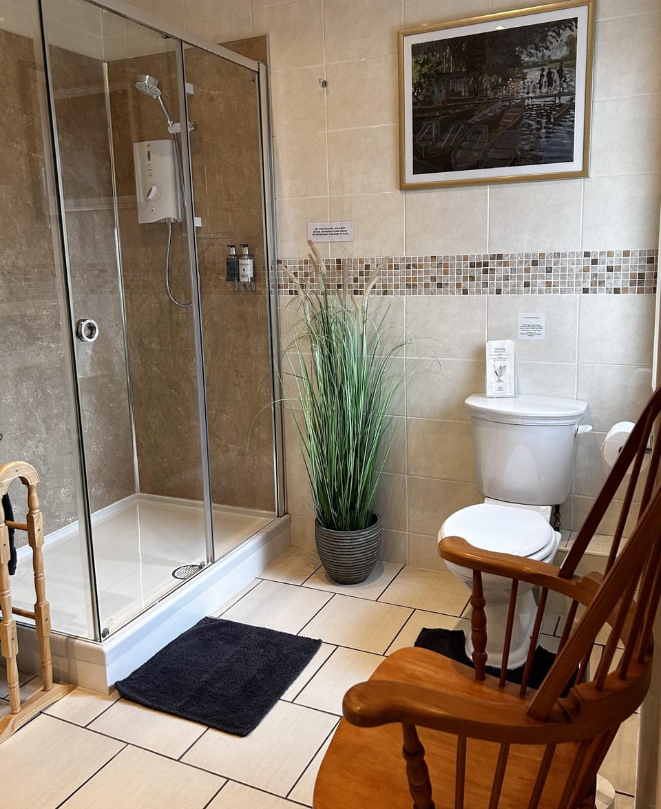 Superior Double Room, Private Bathroom | Bathroom | Shower, hair dryer, slippers, towels
