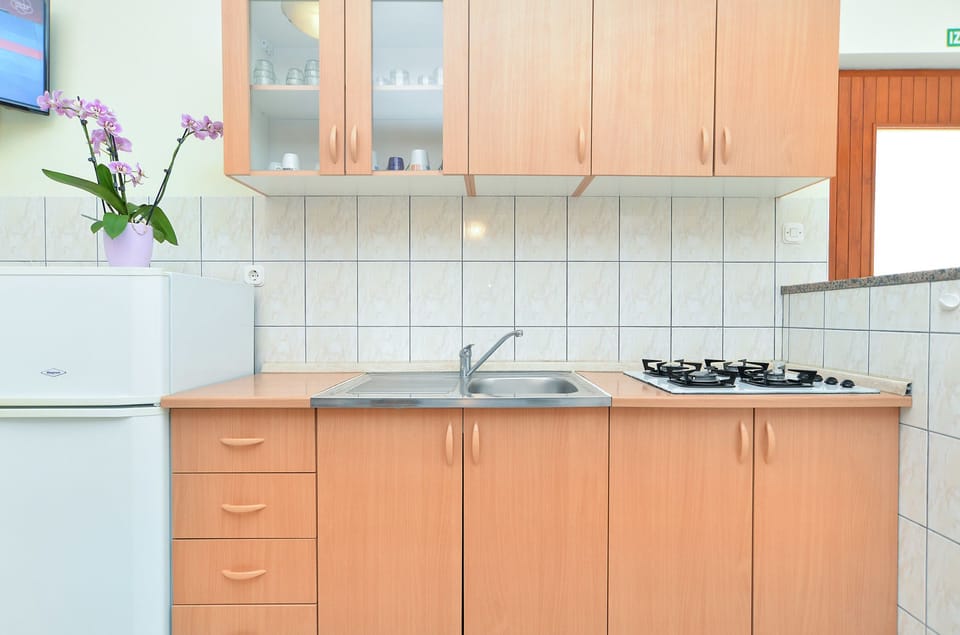 Standard Apartment, 2 Bedrooms (344/792) | Private kitchen | Fridge, stovetop, coffee/tea maker, electric kettle