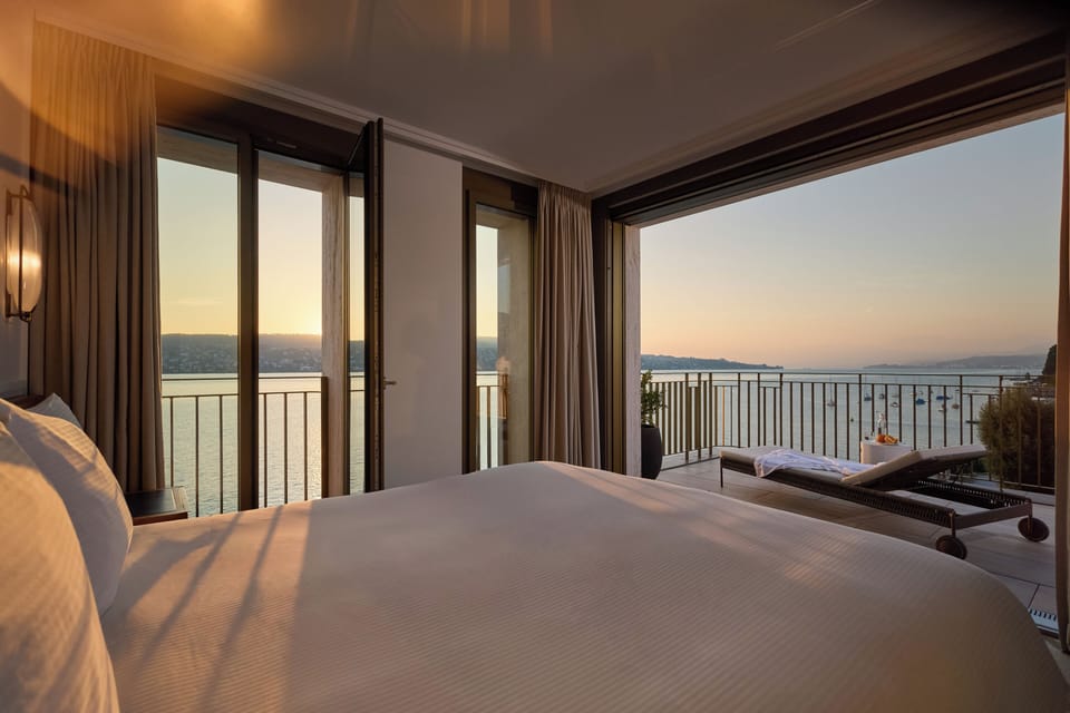Premium bedding, memory foam beds, free minibar items, in-room safe