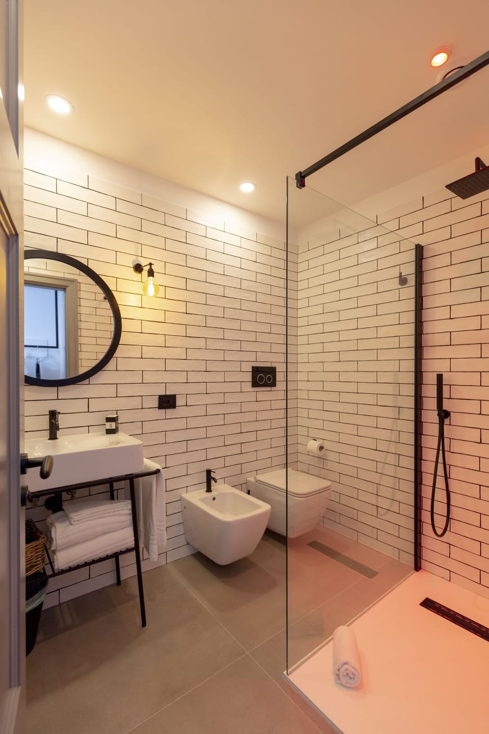 Free toiletries, hair dryer, bidet, towels