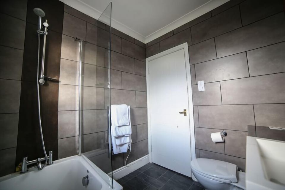 Free toiletries, hair dryer, towels