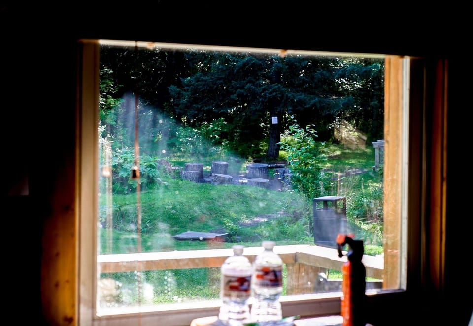 Hobbit Hole Cabin | View from room