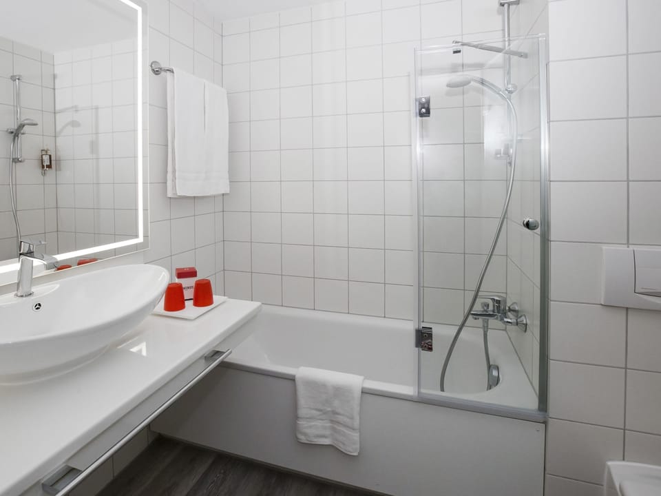 Free toiletries, hair dryer, towels
