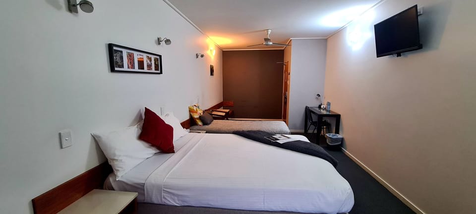 Twin Room, Multiple Beds, Refrigerator & Microwave (Twin Room) | Desk, blackout drapes, iron/ironing board, bed sheets