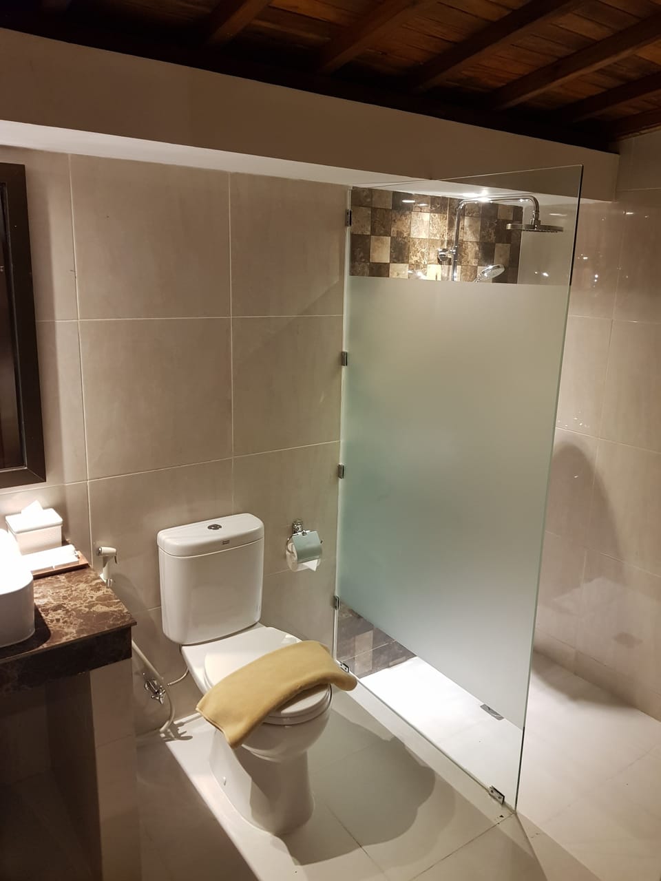 Deluxe Villa | Bathroom | Shower, rainfall showerhead, free toiletries, towels