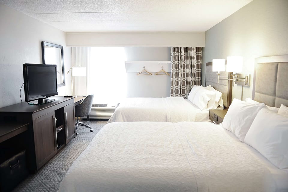 Pillowtop beds, in-room safe, blackout drapes, iron/ironing board