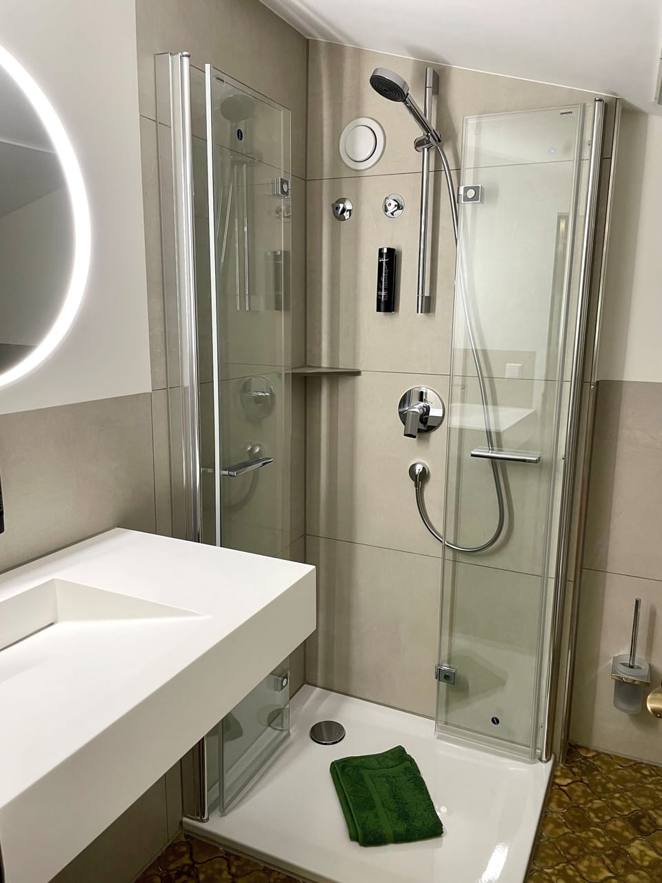 Free toiletries, hair dryer, towels