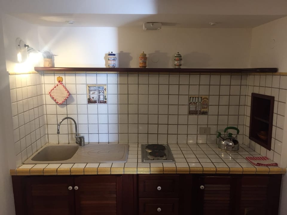 Apartment, 1 Bedroom | Private kitchen | Fridge, stovetop, electric kettle, cookware/dishes/utensils