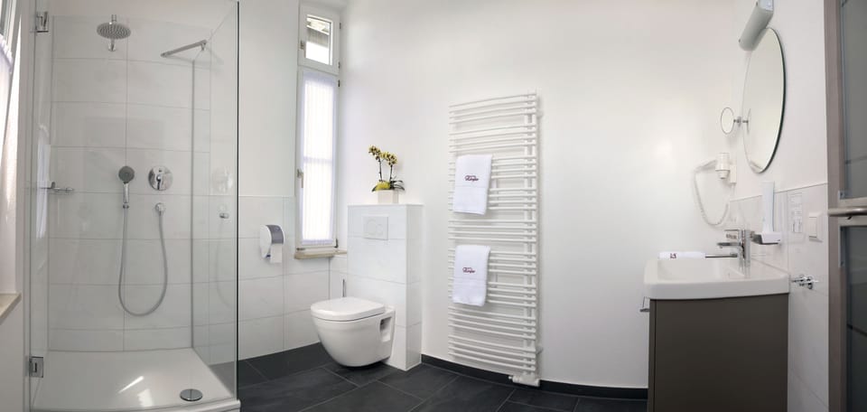 Superior Double Room | Bathroom | Shower, free toiletries, hair dryer, towels