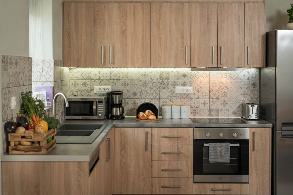 Villa, 3 Bedrooms, Sea View | Private kitchen | Full-size fridge, microwave, oven, stovetop