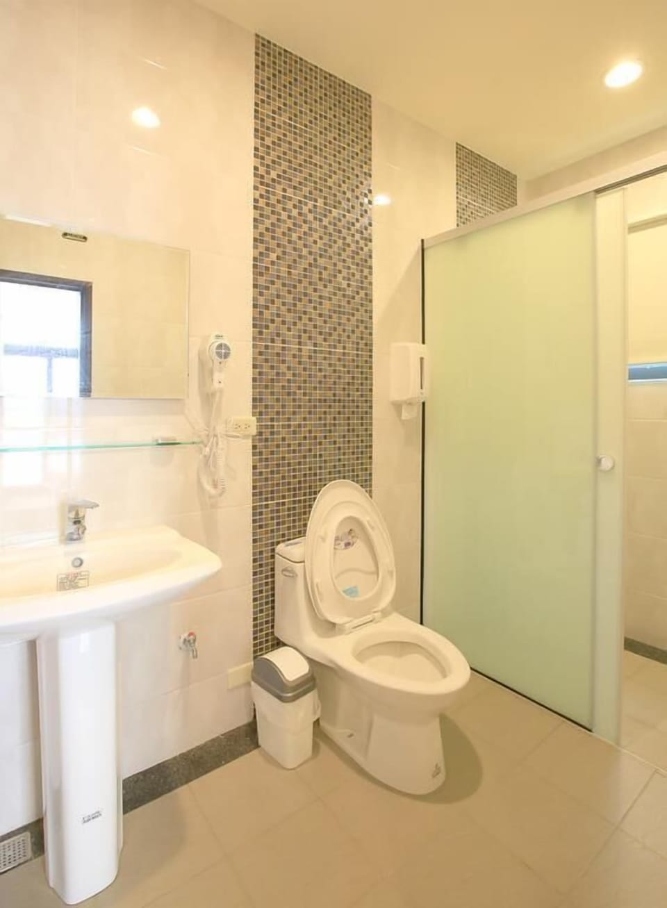 Quadruple Room, Balcony | Bathroom | Free toiletries, hair dryer, slippers, towels