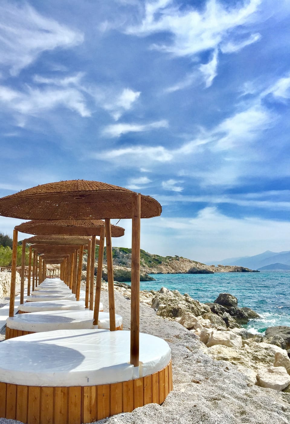 Private beach, sun loungers, beach umbrellas, beach towels