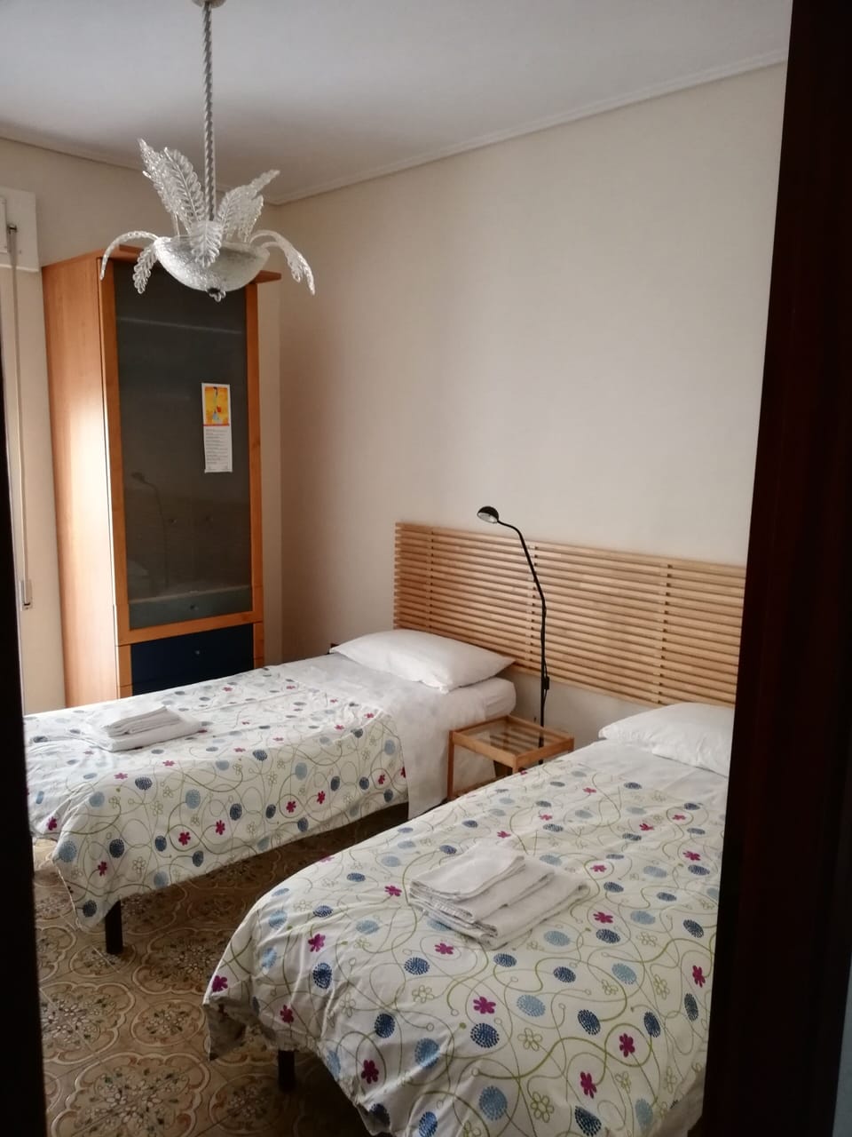 Classic Twin Room, Private Bathroom (External) | Down comforters, desk, laptop workspace, iron/ironing board