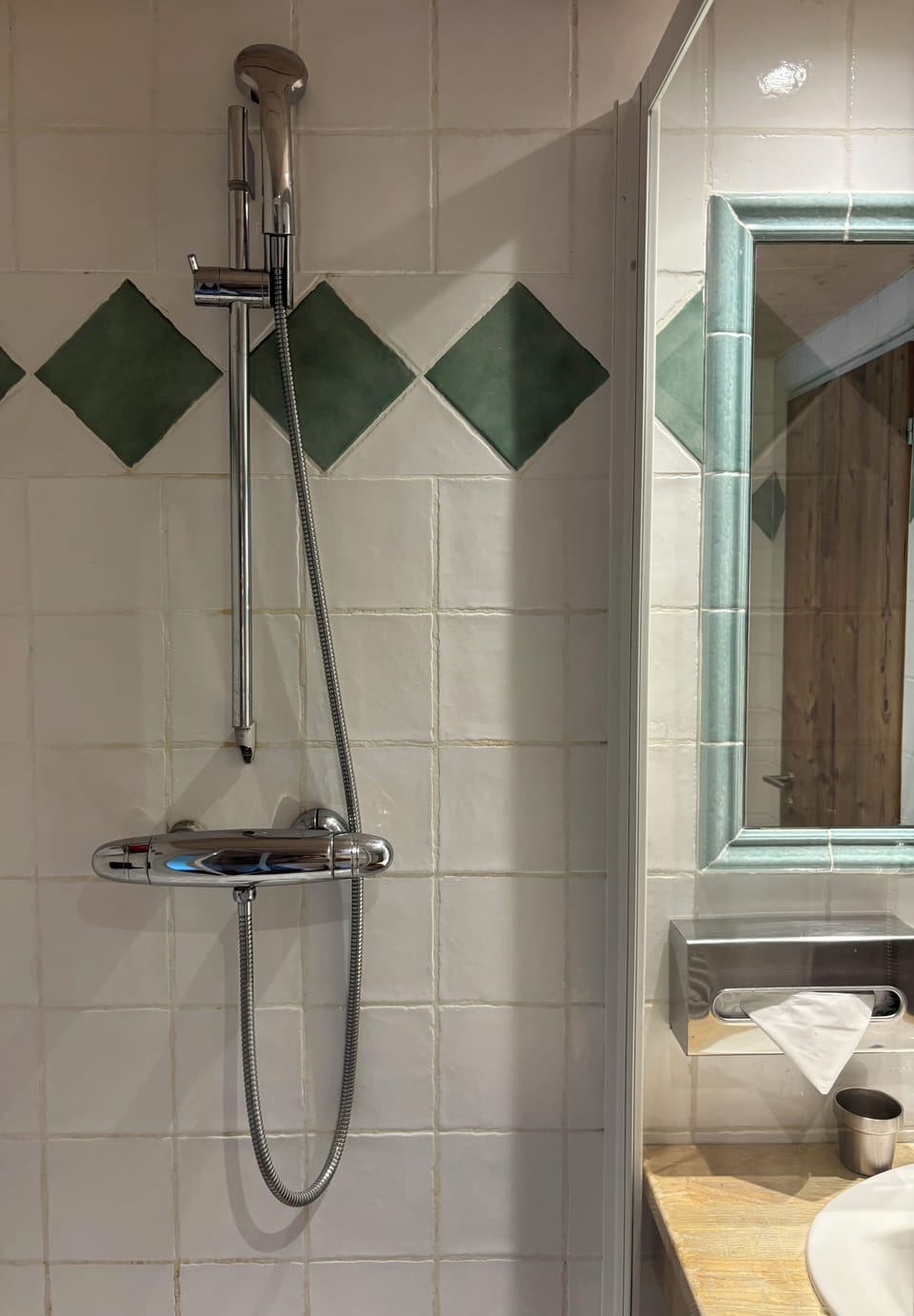 Hair dryer, bathrobes, towels