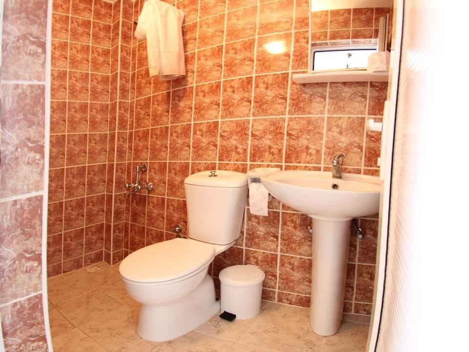 Standard Twin Room | Bathroom | Shower, hydromassage showerhead, free toiletries, hair dryer