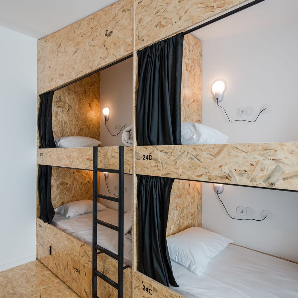Shared Dormitory (1 bed in 4-bed dorm) | Soundproofing, iron/ironing board, free WiFi, bed sheets