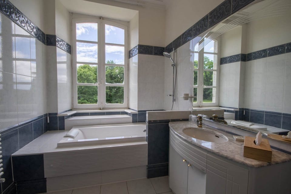 Deluxe Double Room (Turner) | Bathroom | Shower, free toiletries, hair dryer, towels