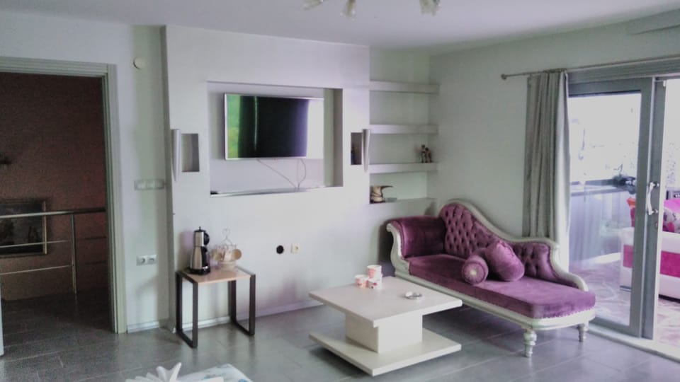 Panoramic Apartment | Living area | 42-inch LCD TV with satellite channels, TV
