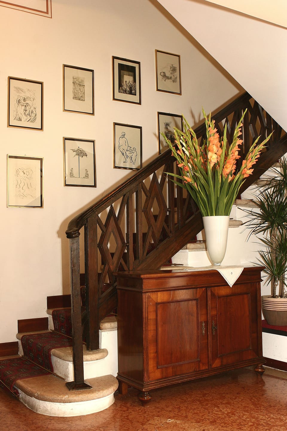 Interior entrance