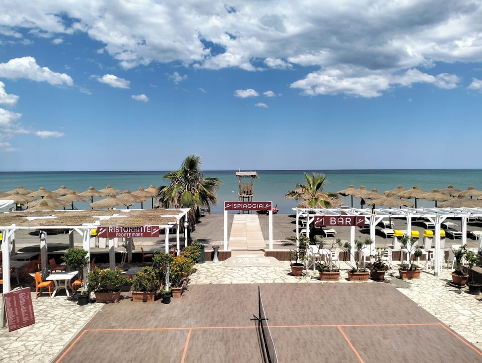 Private beach