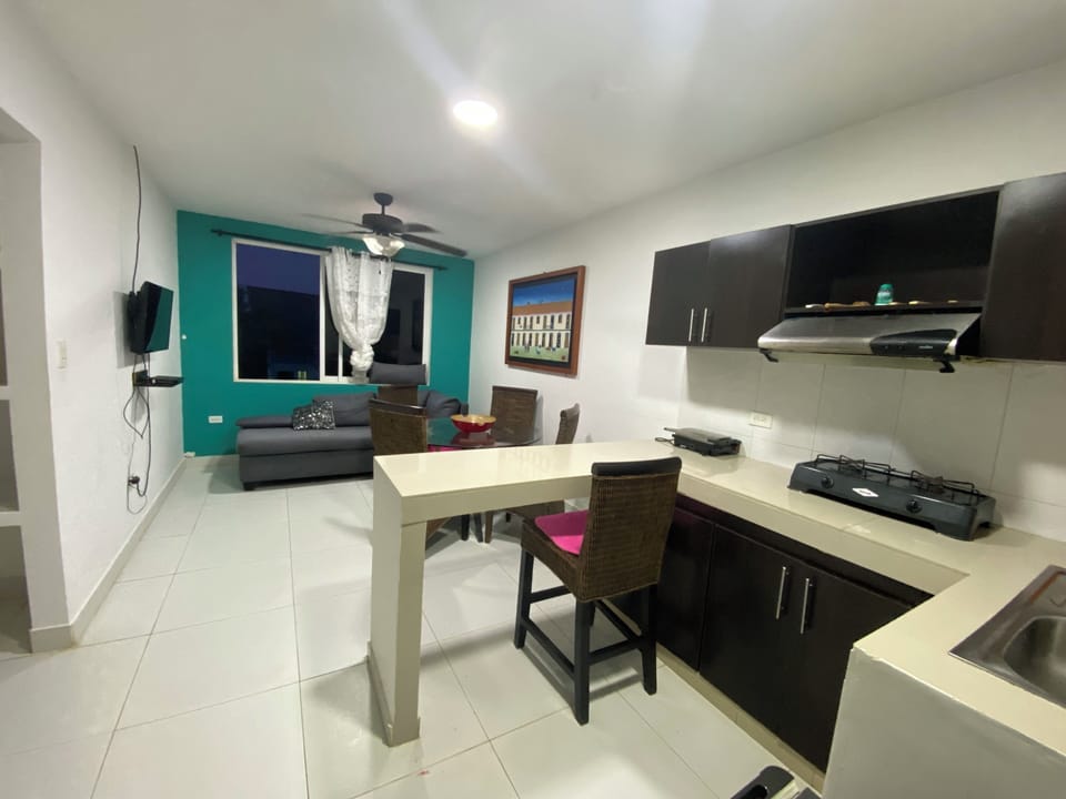 Standard Apartment, Multiple Beds, Garden View | Private kitchen | Coffee/tea maker, blender, griddle, cookware/dishes/utensils