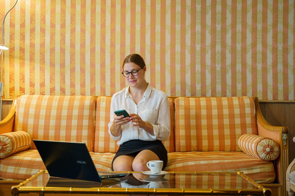 Flat-screen TV, pay movies