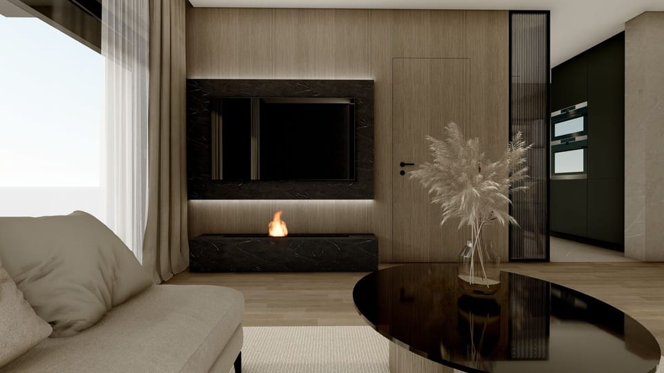 Design Apartment, 2 Bedrooms | Living area | LCD TV