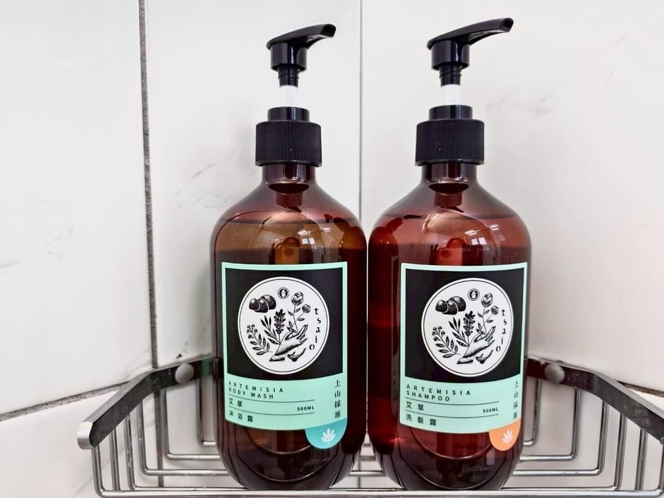 Shower, eco-friendly toiletries, hair dryer, slippers