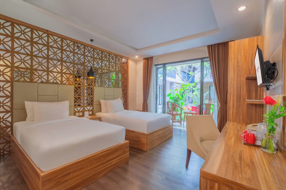 Deluxe Room, Pool Access | In-room safe, desk, soundproofing, free WiFi