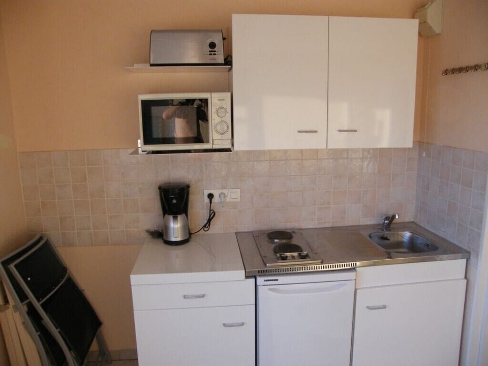 Panoramic Studio, 1 Double Bed | Private kitchen | Coffee/tea maker, fridge, microwave, oven